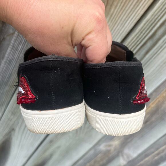 Betsey Johnson Cooper Embellished Black Slip-On Sneakers 7.5M - Picture 5 of 10